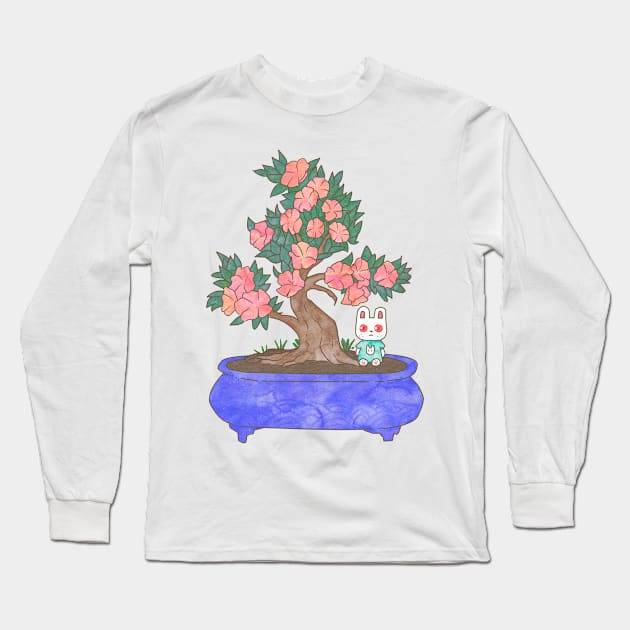 Ruby Bonsai Long Sleeve T-Shirt by miriart